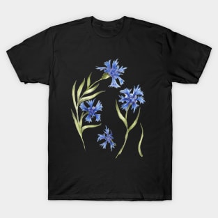 set of blue flowers_3 T-Shirt